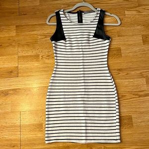 Finn & clover Black Faux leather Dress